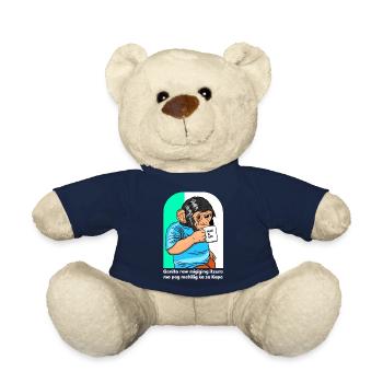 Kofi Is Life Kaffeedesign für stolze Pinoys - Teddy - French Navy - Vorne