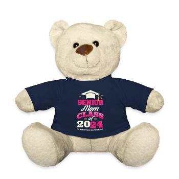 Senior Mom Class of 2024 Proud Mama Funny - Teddy Bear - french navy - Front