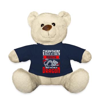 Drache Stärke Tattoo - Teddy - French Navy - Vorne