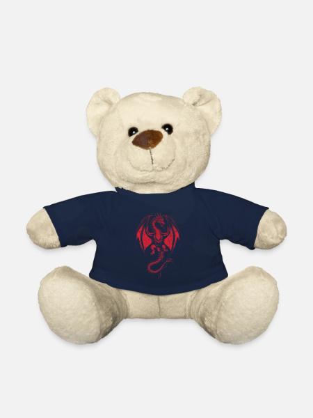 Dragon rampant - Teddy Bear - french navy