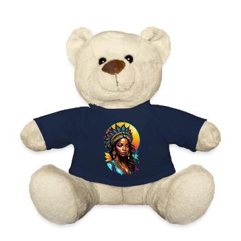 Afro Frau - Schönheit - Teddy - French Navy - Vorne