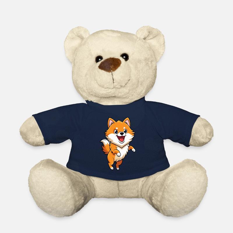 Energischer Pomeranian hüpft vor Aufregung - Teddy - French Navy