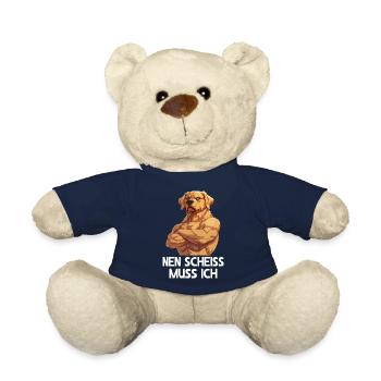 Chien chiens je dois baiser - Nounours - bleu marine - Devant