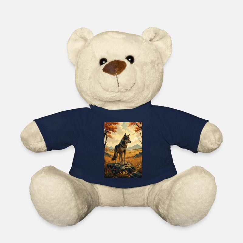 L’image du loup - Nounours - bleu marine