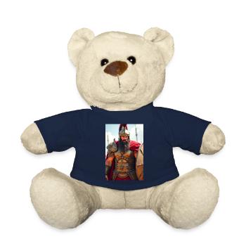 Ares, armored war god with crimson cape - Teddy Bear - french navy - Front