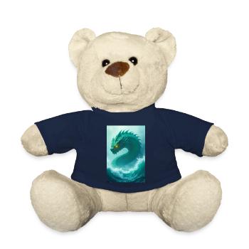 Énorme serpent encerclant le monstre de Midgard - Nounours - bleu marine - Devant