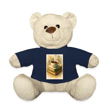 Buch und Kaffee - Teddy - French Navy - Vorne