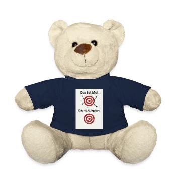 Courage to try - Teddy Bear - french navy - Front