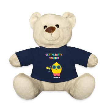 Funny Lemon - Party Zitrone - Geschenkidee - Teddy - French Navy - Vorne