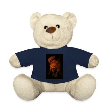 Wütender Fuchs mit leuchtenden Augen - Teddy - French Navy - Vorne