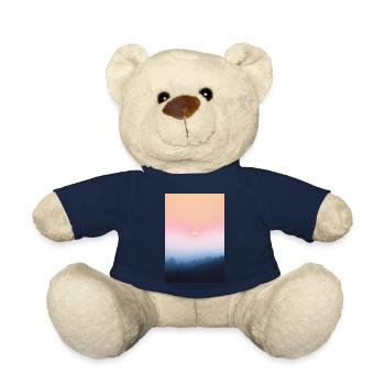 Colorful sunset in autumn - Teddy Bear - french navy - Front