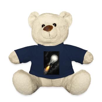 Rocket-Powered Bright Idea - Teddy Bear - french navy - Front
