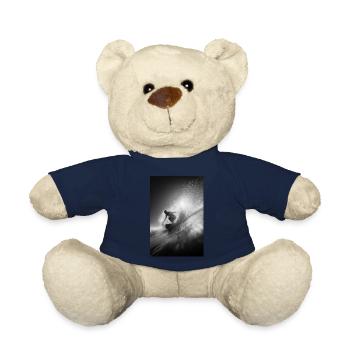 Black & White Surf Explosion - Teddy Bear - french navy - Front