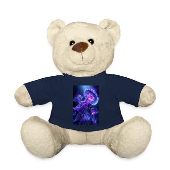 Neon Glow Jellyfish - Teddy Bear - french navy - Front
