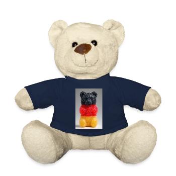 German Flag Gummy Bear - Teddy Bear - french navy - Front