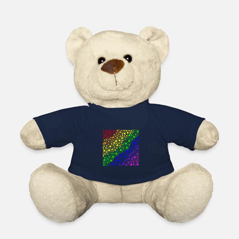 Sterne Regenbogen queer Geschenkidee LGBT LGBTQ+ - Teddy - French Navy