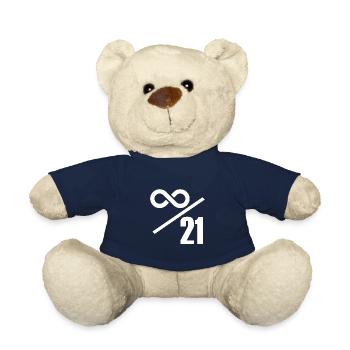Bitcoin 21 Million Limit – Infinitely Valuable - Teddy Bear - french navy - Front