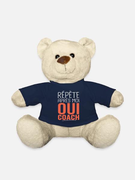 répète après moi oui coach Cadeau Humour coach - Nounours - bleu marine