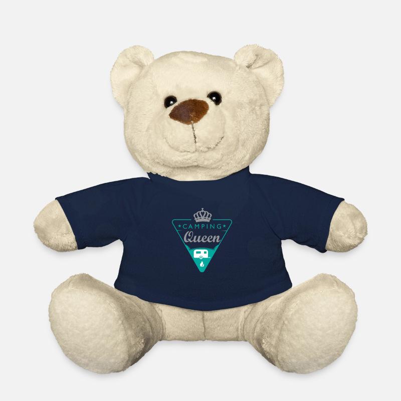 Camping Shirt Queen - Teddy Bear - french navy