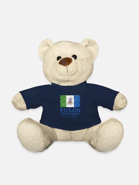 Yukon Flag - Canada - Vintage Look - Teddy - French Navy