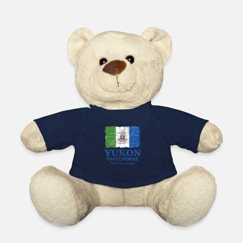 Yukon Flag - Canada - Vintage Look - Teddy - French Navy