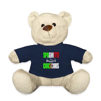 Spaghetti Couscous, Italian-Algerian food - Teddy Bear - french navy - Front