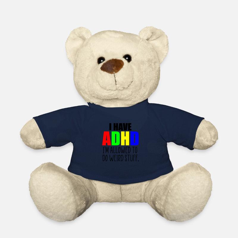 citation TDAH - Nounours - bleu marine