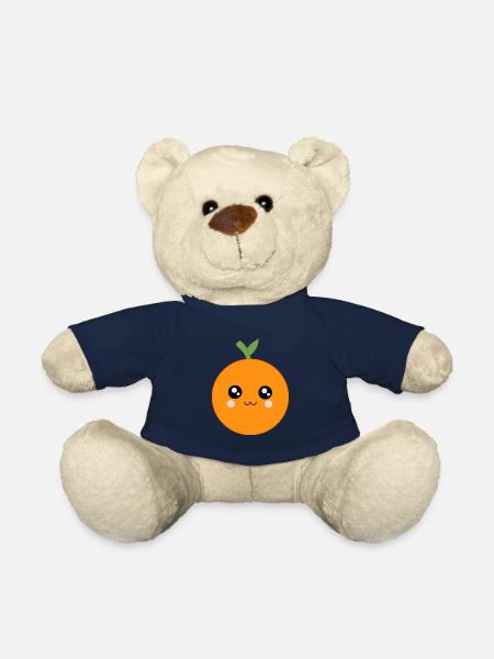 Kawaii Orangen Kawaii Früchte Kawaii Obst - Teddy - French Navy