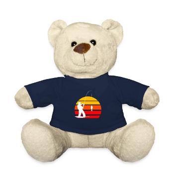 Angler Vintage Sonnenuntergang Retro - Teddy - French Navy - Vorne