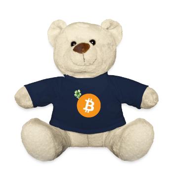 Bitcoin Shamrock - Nounours - bleu marine - Devant