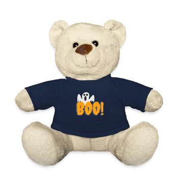 Boo I Gespenst I Halloween I Oktober I gruselig - Teddy - French Navy - Vorne