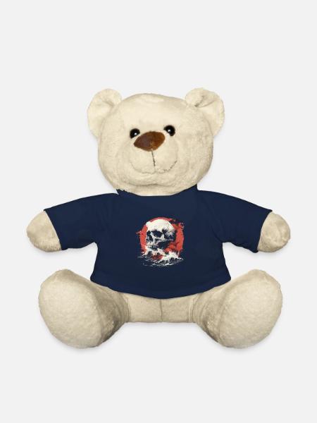Skull in the sea of waves - Teddy Bear - french navy