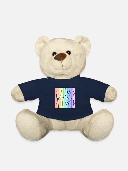 House Music - Pastel Rainbow - Teddy Bear - french navy