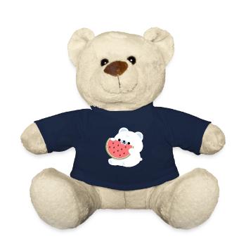Polar Bear Watermelon - Teddy Bear - french navy - Front