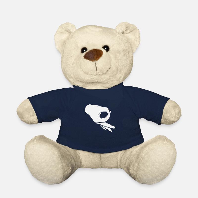 Jeu de trou cadeau rejoué cercle doigt de jeu - Nounours - bleu marine