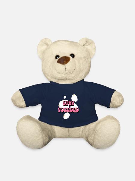 Restez concentré Affirmations positives Femmes roses - Nounours - bleu marine
