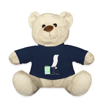 Schulabschluss Strichmännnchen Diplom Lebensweg - Teddy - French Navy - Vorne