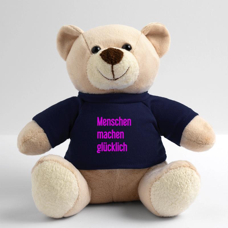 Menschen machen glücklich – Positives Statement Teddy