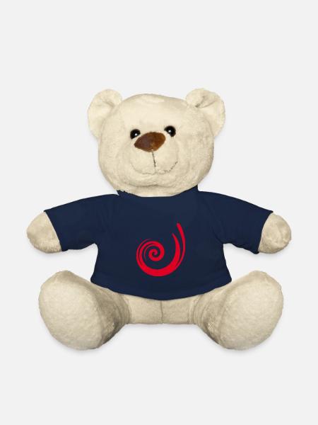Idée cadeau rouge motif rouge - Nounours - bleu marine
