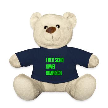 I red scho oiwei boarisch - Teddy Bear - french navy - Front