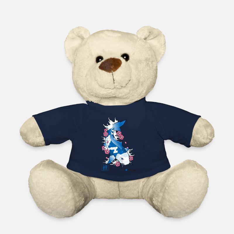 Carpe koi - Nounours - bleu marine