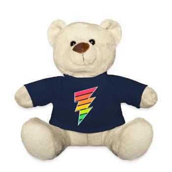 Colorful Lightning - Teddy Bear - french navy - Front