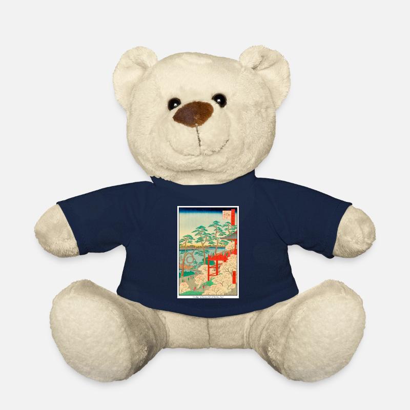 Japanese Art Hiroshige - Teddy Bear - french navy