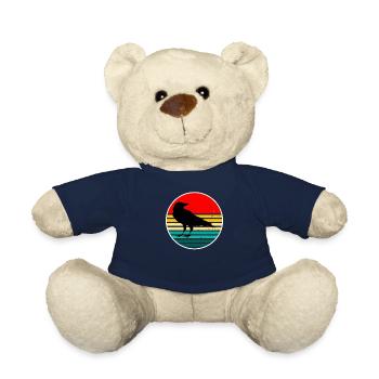 Raven Raven Bird Crow Crow Flying Animal Birds - Teddy Bear - french navy - Front