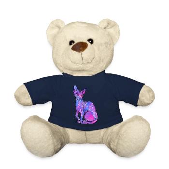 Sphynx Katze haarlos Galaxy Kitty - Teddy - French Navy - Vorne