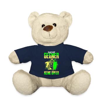 Motocross Search Opponents No Victims Motorcycle - Teddy Bear - french navy - Front