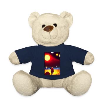 Galaxy Cosmos Universe Solar System Astronaut - Teddy Bear - french navy - Front