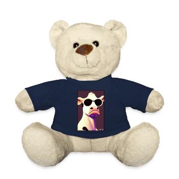 Kuh Sonnenbrille Tierwelt Bauernhof Milchkuh - Teddy - French Navy - Vorne