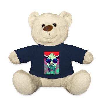 Kuh Sonnenbrille Tierwelt Bauernhof Milchkuh - Teddy - French Navy - Vorne
