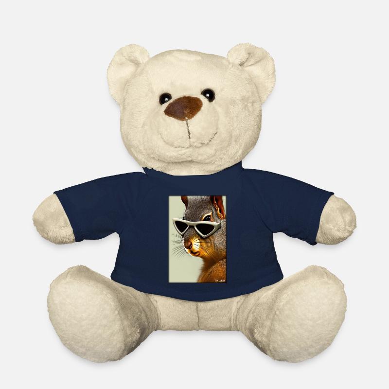 Eichhörnchen Sonnenbrille Wildtier Waldtier Wald - Teddy - French Navy